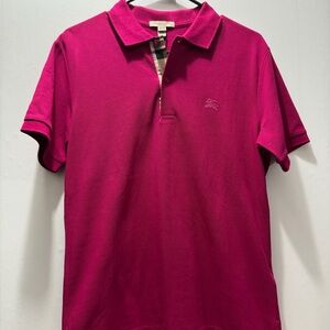 Burberry Fuchsia Polo Shirt